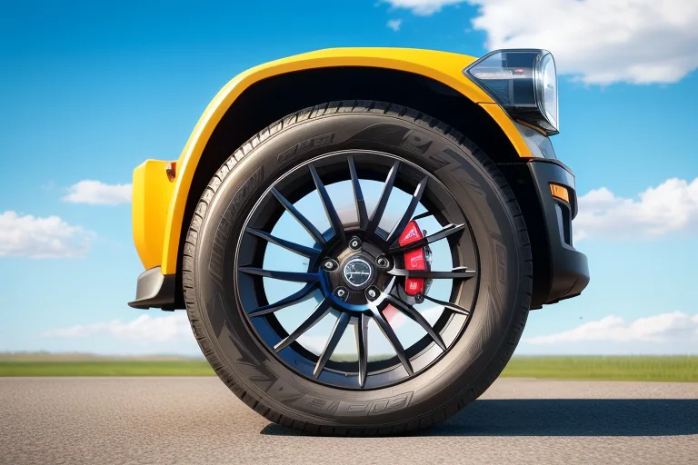 Properly inflated car tires for a smooth ride.